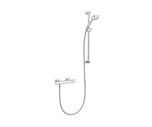 Kludi Logo - Set de douche avec thermostat, barre 60 cm, chrome 6857505-00