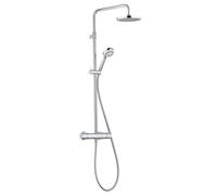 Kludi Logo - Set de douche Dual Shower System avec thermostat, 20 cm, chrome 6809205-00