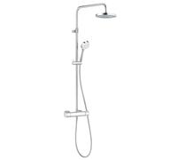 Kludi Logo - Set de douche Dual Shower System avec thermostat, 20 cm, chrome 6809505-00
