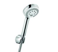 KLUDI LOGO Set de douchettes pour baignoire 3S, avec 3 types de jets, chrome, 6803005-00