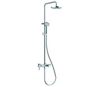 Kludi Logo système de douche double 6808305-00 chromé , avec tête et douchette, avec bec verseur