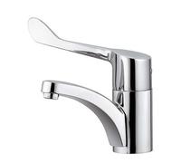 Kludi Mitigeur de lavabo sur pied Medi-Care 341120524 Levier clinique, bec fixe, chromé