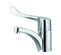 Kludi Mitigeur de lavabo sur pied Medi-Care 341120524 Levier clinique, bec fixe, chromé