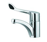 Kludi Mitigeur de lavabo sur pied Medi Care 341120534 – bec fixe, levier d'entretien – chromé