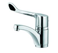 Kludi Medi-Care mitigeur lavabo 341130534 Levier d'entretien, bec pivotant, chromé