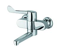 Kludi Mitigeur de lavabo mural Medi-Care 349210524 levier clinique, saillie 250 mm, chromé