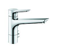 Kludi Mix cuisine match0 mélangeur multi-commandes 329060575 levier fermé, bec orientable, chromé