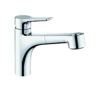 Kludi Mix - Mitigeur d'évier avec douchette extractible, chrome 329410575