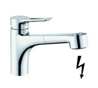 Kludi Mix - Mitigeur d'évier avec douchette extractible, chrome 329420562
