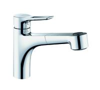 Kludi Mix - Mitigeur d'évier avec douchette extractible, chrome 329420562