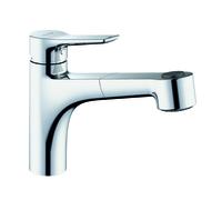 Kludi Mix - Mitigeur d'évier avec douchette extractible, chrome 329420575