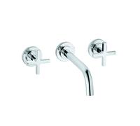 Kludi Nova Fonte chromé 201440520 match0, pour mitigeur lavabo trois trous, saillie 180 mm