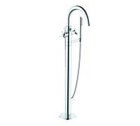 Kludi Nova Fonte mitigeur bain et douche 205900539 montage sur pied, pour baignoires autoportantes, chromé