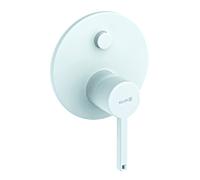 Kludi Nova Fonte robinetterie de bain 207635315 robinetterie encastrée, intrinsèquement sûre contre le refoulement, blanc mat
