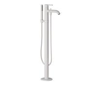 Kludi Nova Fonte - Mitigeur de baignoire pour montage au sol, avec accessoires, blanc mat 385905315