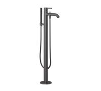 Kludi Nova Fonte - Mitigeur de baignoire pour montage au sol, avec accessoires, Gunmetal brossé 38590N215