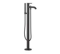 Kludi Nova Fonte - Mitigeur de baignoire pour montage au sol, avec accessoires, noir mat 385903915