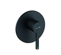 Kludi Mitigeur de douche encastré Nova Fonte Puristic 207553915 monocommandé 28 l/min noir mat