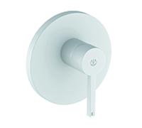 Kludi NOVA FONTE Mitigeur de douche Puristic 206555315 blanc mat, raccord encastré