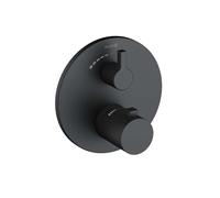 Kludi Nova Fonte - Mitigeur de douche thermostatique encastré, noir mat 208853915