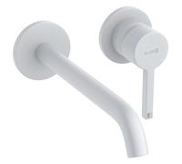 Kludi Nova Fonte - Mitigeur de lavabo encastré, 2 trous, blanc mat 202455315