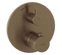 Kludi Nova Fonte - Mitigeur thermostatique de douche encastré, bronze brossé 20885N115