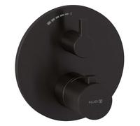 Kludi Nova Fonte - Mitigeur thermostatique de douche encastré, Gunmetal brossé 20885N215