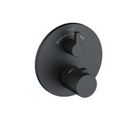 Kludi Nova Fonte - Mitigeur thermostatique encastré, 2 sorties, noir mat 208103915