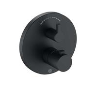 Kludi Nova Fonte - Mitigeur thermostatique encastré pour 2 sorties, noir mat 208303915