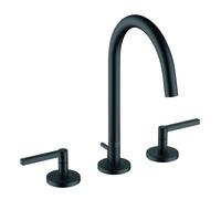 Kludi Nova Fonte set de finition 201433915 avec garniture de vidage trois trous, match0, noir mat