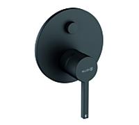 Kludi Nova Fonte robinetterie de bain 207633915 raccord encastré, intrinsèquement sûr contre le refoulement, noir mat