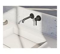 Kludi Nova Fonte - Mitigeur de lavabo encastré, installation 2 trous, noir mat 202443915