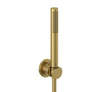 Kludi Nova Fonte - Set de pommeau de douche, support et flexible, or brossé 20850N0-15