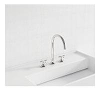 Kludi Mitigeur de lavabo Nova Fonte 201430520 sur pied trois trous bec orientable chromé