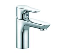 Kludi Mitigeur de lavabo Objekta 321260575 sur pied chrome bec 80mm sans garniture de vidage