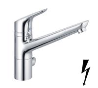 KLUDI OBJEKTA Mitigeur d'évier multi-usages, basse pression, Eco, levier fermé, chrome, 325770575