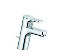 Kludi Pure & easy mitigeur lavabo 372820565 chromé , DN 15, avec mitigeur lavabo vidange en plastique