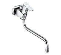 Kludi Pure & easy mitigeur bain et douche 375910565 chromé, DN 15, montage mural, pas 45mm