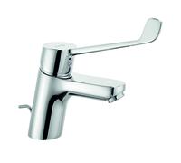 KLUDI PURE&EASY Mitigeur monocommandé pour lavabo, hauteur d'écoulement 70mm, levier de bras clinique 180mm, chrome, 372870565