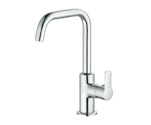 Kludi Pure&Easy - Robinet de lavabo avec vidage et bec orientable, chrome 370230565
