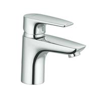 Kludi Mitigeur de lavabo Pure&Solid 340280575 chrome – bec 75 mm, sans garniture d'écoulement, DN 15