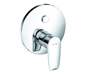 KLUDI PURE&SOLID Mitigeur monocommandé encastré pour bain et douche, montage mural, 29 l/min, chrome, 346590575