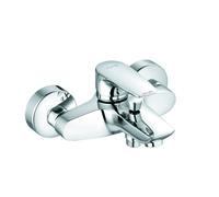 KLUDI PURE&SOLID Mitigeur monocommandé pour bain et douche, montage mural, chrome, 346810575