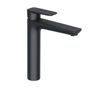 KLUDI PURE&STYLE Mitigeur monocommandé pour lavabo, hauteur de bec 215mm, sans garniture d'écoulement, 402963975, Couleur: noir mat