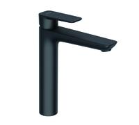 Kludi Mitigeur de lavabo Pure&Style hauteur 215 mm sans garniture d'écoulement noir mat 402963975