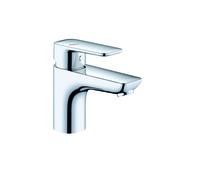 KLUDI PURE&STYLE Mitigeur monocommandé pour lavabo, hauteur de bec 75mm, sans garniture d'écoulement, EcoPlus, 403890575WR4, Couleur: chrome
