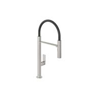 Kludi Qord - Mitigeur d’évier avec bras flexible, nickel brossé 56859N575
