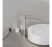 Mitigeur monocommande pour lavabo RENON Kludi DN 15 422980575 sans garniture de vidange , chromé