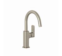 Kludi Renon - Mitigeur de lavabo avec bec pivotant, nickel brossé 42028N575