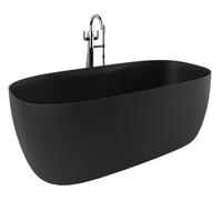 Kludi Resa - Baignoire îlot, 170x80 cm, noir mat 53BF0339